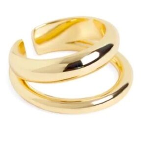 $150 Curateur Loren Stewart Ring
Width: 12.8mm: Gold-Tone Metal Jewelry Pouch